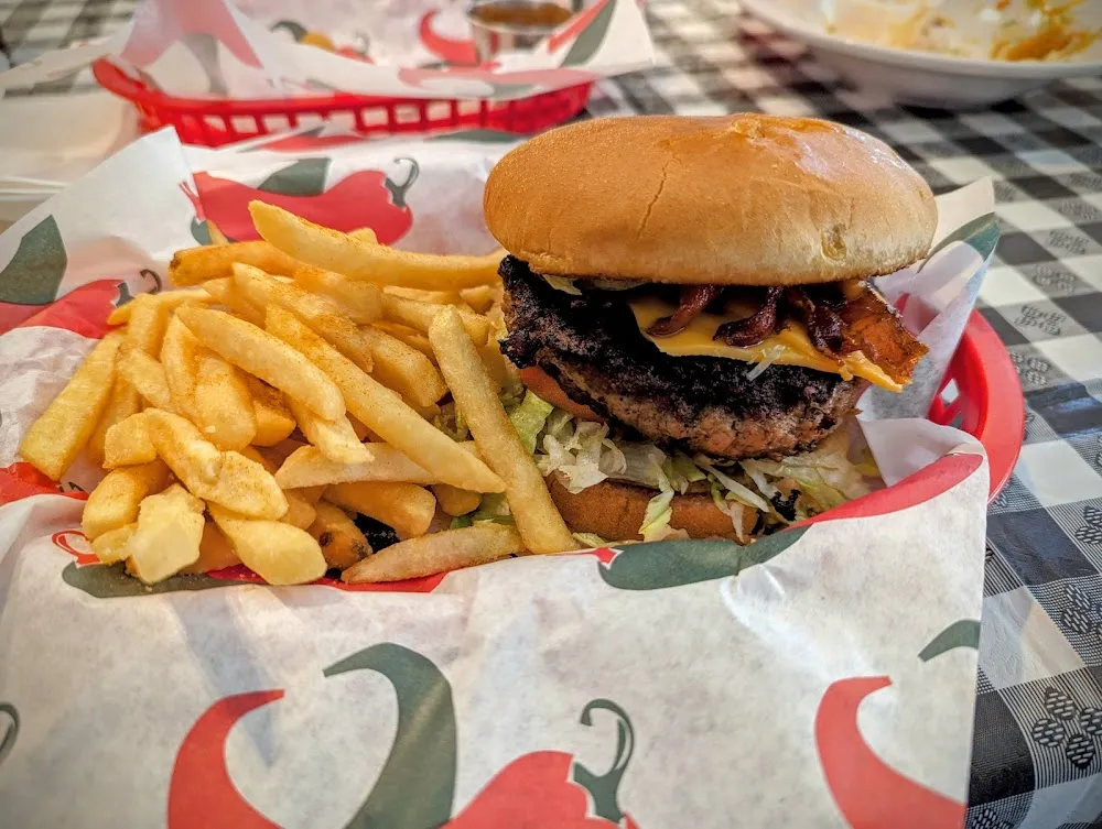 Cheeseburger with French Fries